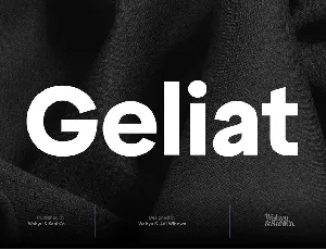 Geliat font