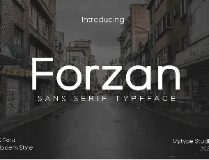 Forzan font