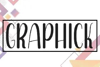 Graphick Display font