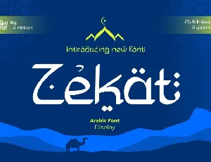 Zekat font