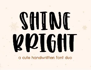 SHINE BRIGHT font