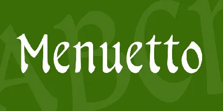 Menuetto font