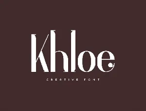 Khloe font