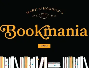 Bookmania Family font