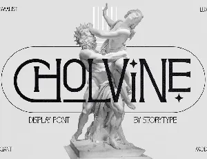 Cholvine font