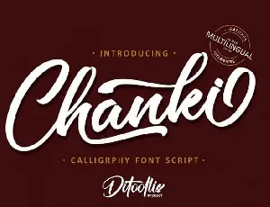 Chanki Calligraphy font