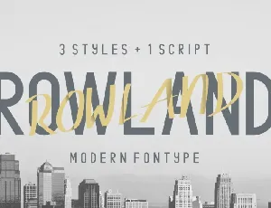 Rowland Typeface font