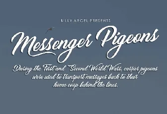 Messenger Pigeons font