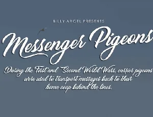 Messenger Pigeons font