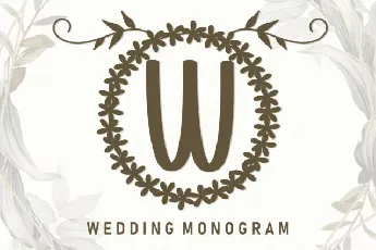 Wedding Monogram Display font