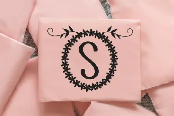 Wedding Monogram Display font