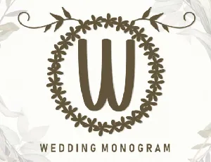 Wedding Monogram Display font