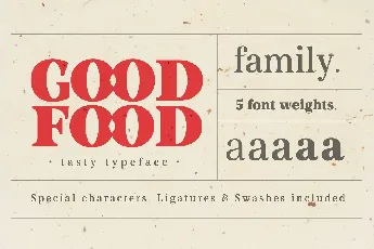 Good Food font