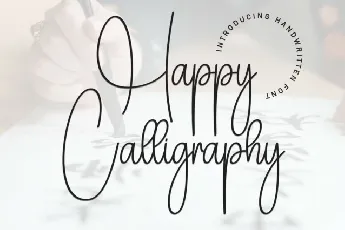 Happy Calligraphy font