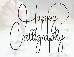 Happy Calligraphy font