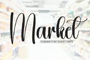 Market Script font