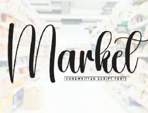 Market Script font