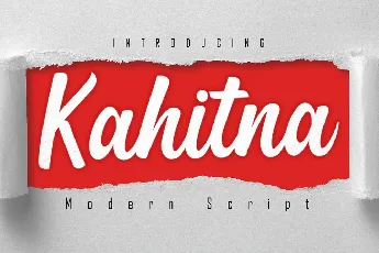 Kahitna Bold Modern Script font