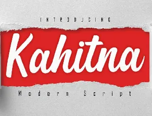 Kahitna Bold Modern Script font