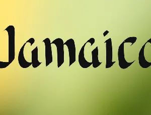 Jamaica font