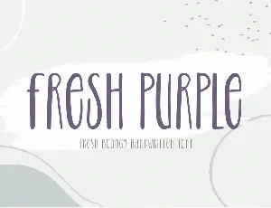 Fresh Purple font