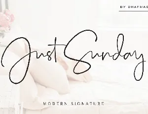 Just Sunday font