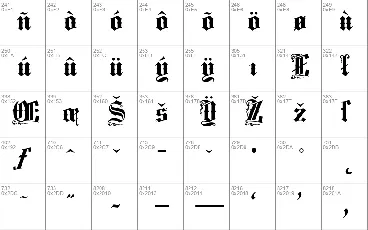 Middle Saxony Text font