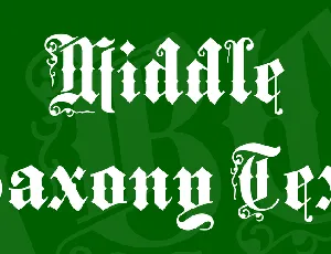 Middle Saxony Text font