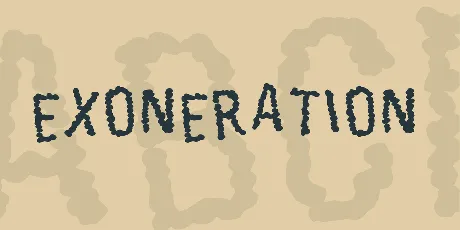 Exoneration font