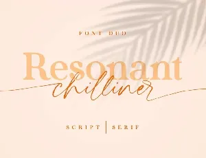 Resonant Chilliner font