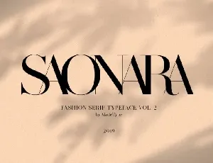Made Saonara Serif font