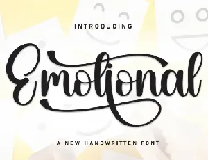 Emotional Script Typeface font