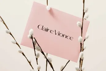 Claire Vionce Demo font