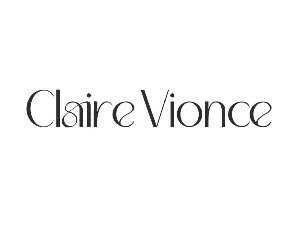 Claire Vionce Demo font