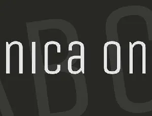 Unica One font