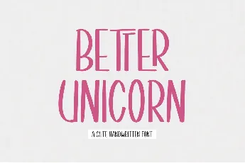 Better Unicorn font