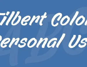 Filbert Color Personal Use font