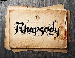 Rhapsody Black Letter font