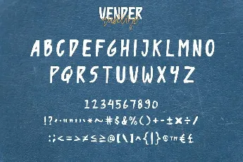 Vender Rustime Demo font