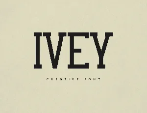 Ivey font