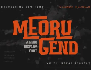 Meoru Gend font