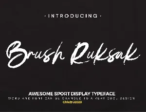 Brush Ruksak font