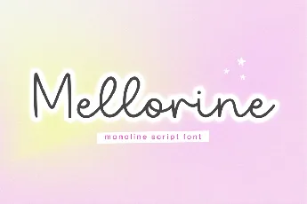 Mellorine font