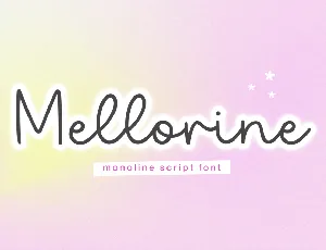 Mellorine font