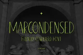 Marcondensed Display font