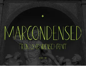 Marcondensed Display font