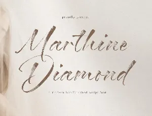 Marthine Diamond font
