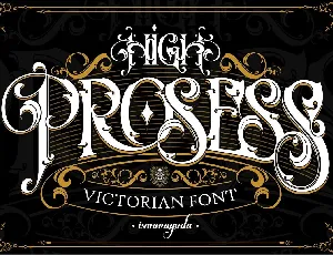 High Prosess font