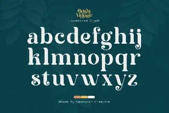 Bright Vintage font