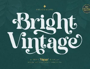 Bright Vintage font